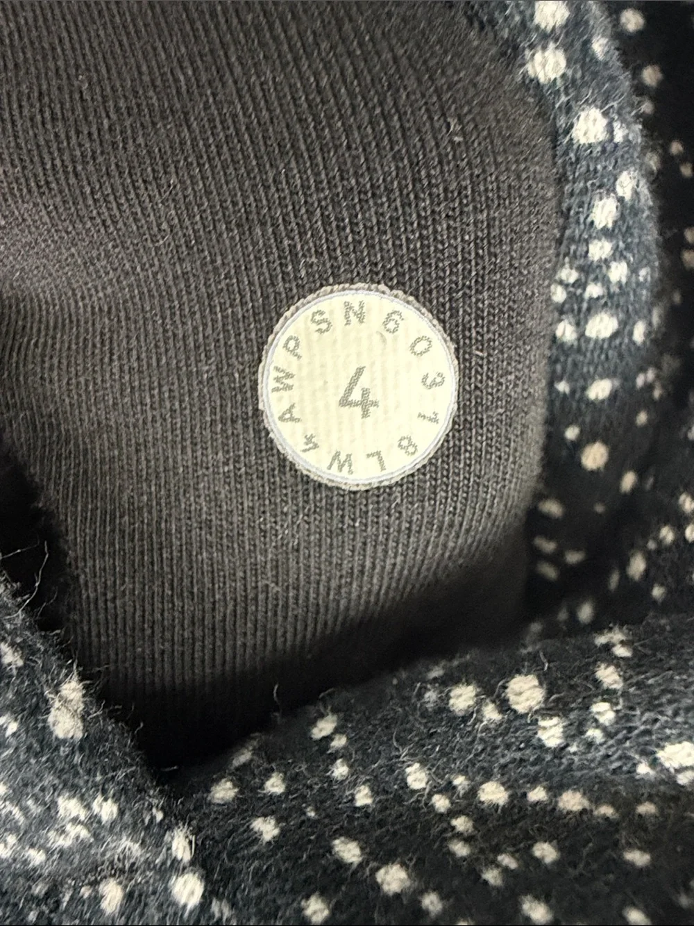 Lululemon Scuba Hoodie 4 Night View White Black Cotton Fleece Full Zip